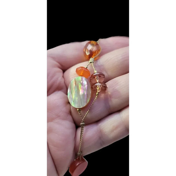 Lia Sophia Multi Stone And Bead Necklace - Picture 7 of 11